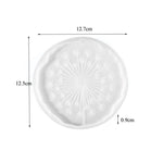 moulages silicones coquetiers transparents motifs fleurs dandelions geometriques decoration maison bricolage artisanal