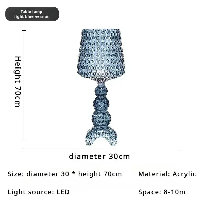 lampe sol moderne vert bleu noir blanc led acrylique intérieur