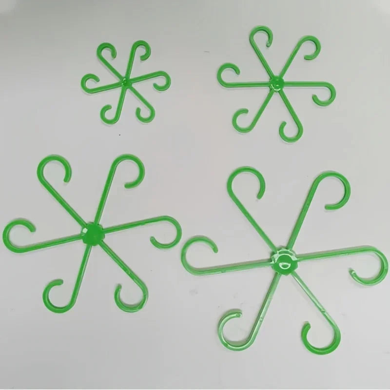 clips plante transparents verts floral moderne autonome croissance verticale 4pcs