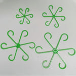 clips plante transparents verts floral moderne autonome croissance verticale 4pcs