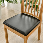 coussin chaise noir élasthanne polyester moderne élastique unie salle manger mariage banquette