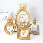 cadre photo or coeur résine décoration européenne chambre mariage bébé floral sculpté baroque élégant