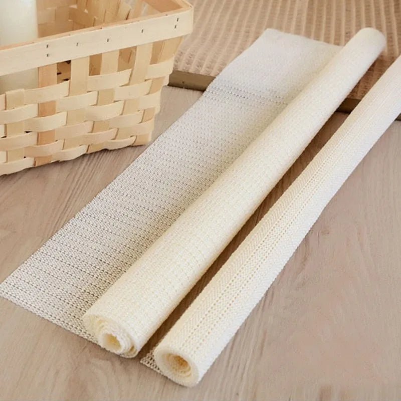 tapis protection blanc maille fine adhésif antidérapant pvc moderne maison yoga sol