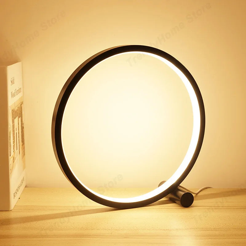 Lampe de chevet LED 25 cm vue de côté