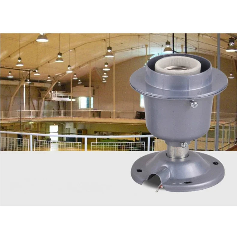 projecteurs industriels e26 e27 e39 e40 support aluminium résistance chaleur hautbay minier led gris