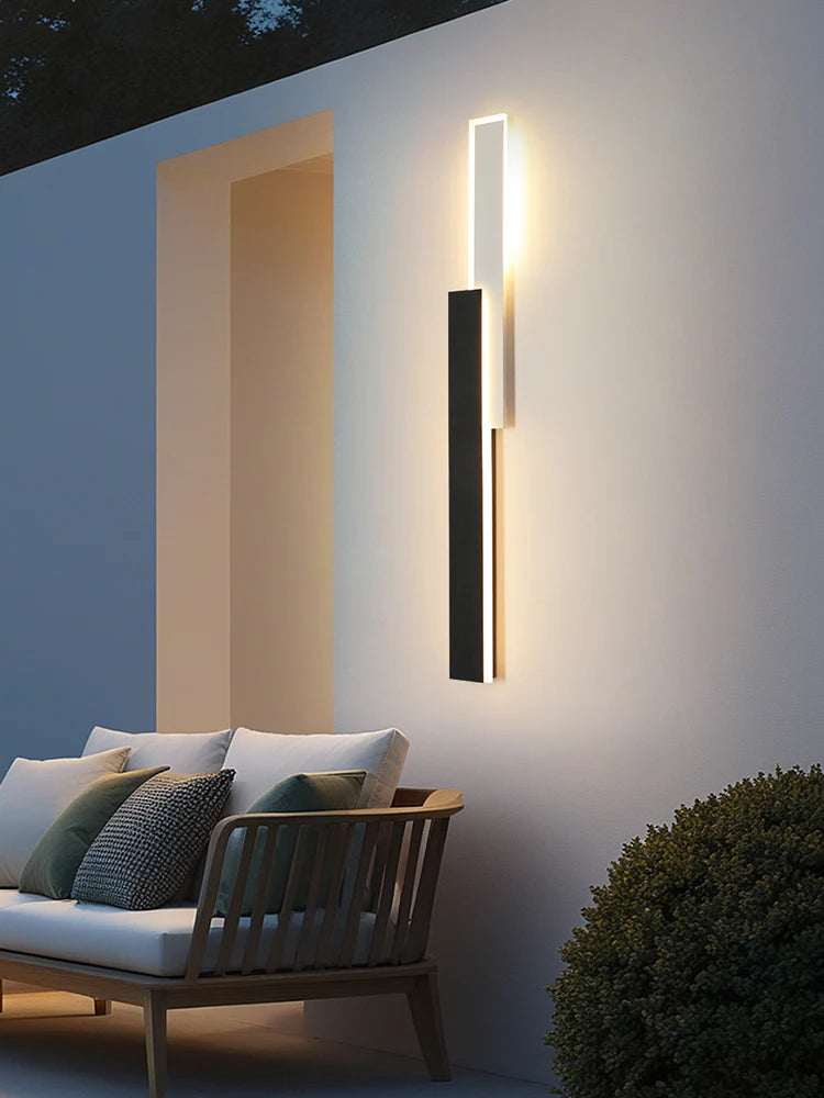 applique murale extérieure led noire dorée moderne étanche jardin façade maison