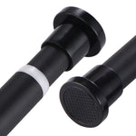 tige tension noire acier inoxydable moderne respectueuse environnement sans perçage salle bain placard fenêtre