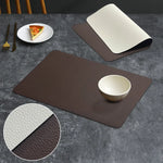 tapis table rectangulaire simili cuir moderne imperméable salle manger élégante