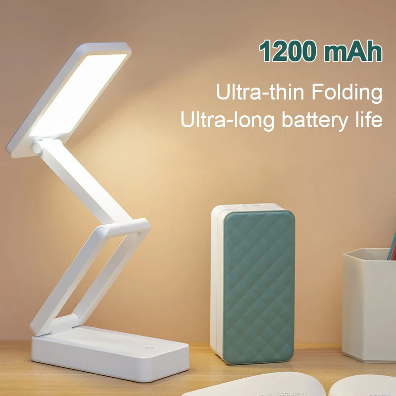lampe pliable moderne blanc sans ombre batterie rechargeable led ab