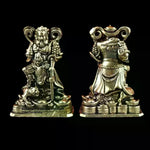 figurine dorée protège richesse prospérité asiatique décoration maison details armure animaux