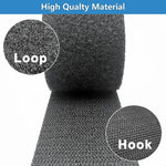 ruban adhésif velcro noir pratique texture velcro 10cm large 1m longueur utilitaire adhésif