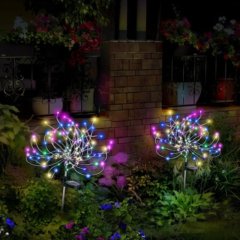 lumière solaire décorative multicolore étoile moderne fil cuivreextérieur mariage noël festive