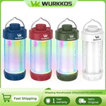 lanterne led portable rechargeable bleu rouge vert blanc transparent moderne compact camping aimant corde