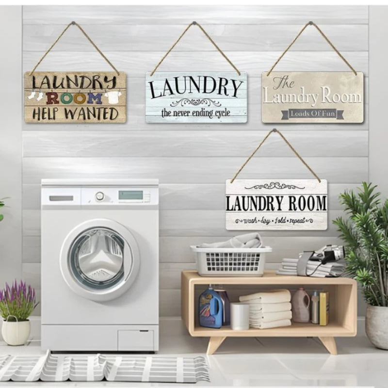 panneau decoratif vintage rustique bois lettres relief piece lavage blanc marron noir corde