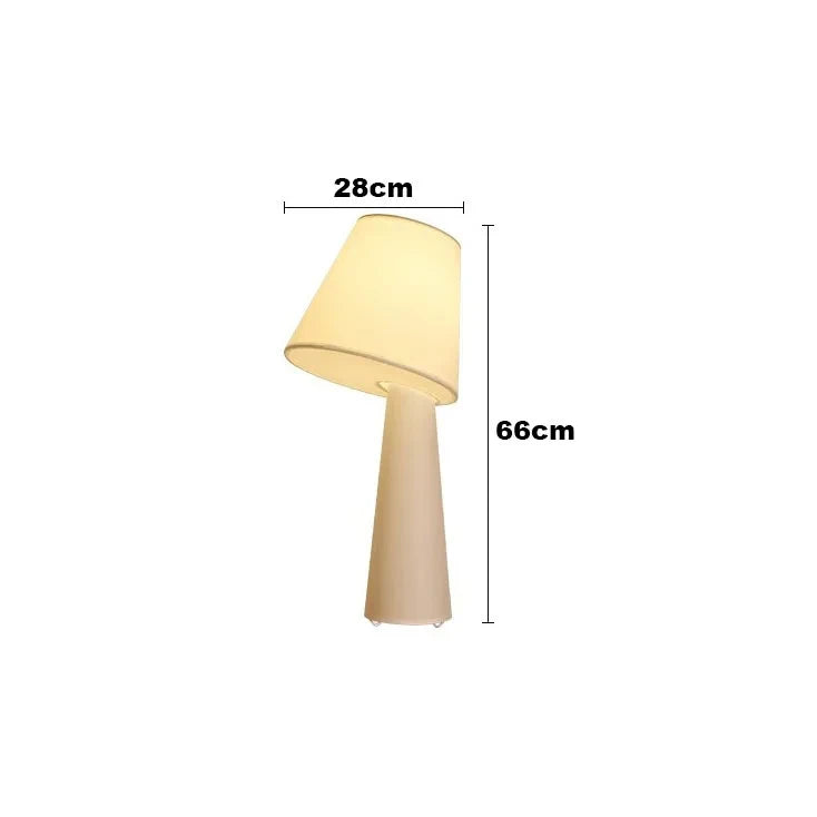lampe table conique blanc moderne adhésif opacité minimaliste nordique chambre salon