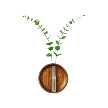 support mural plantes bois moderne minimaliste marron clair lisse artificielles
