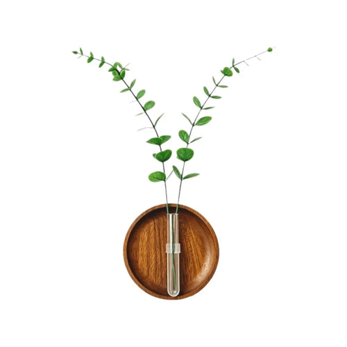support mural plantes bois moderne minimaliste marron clair lisse artificielles