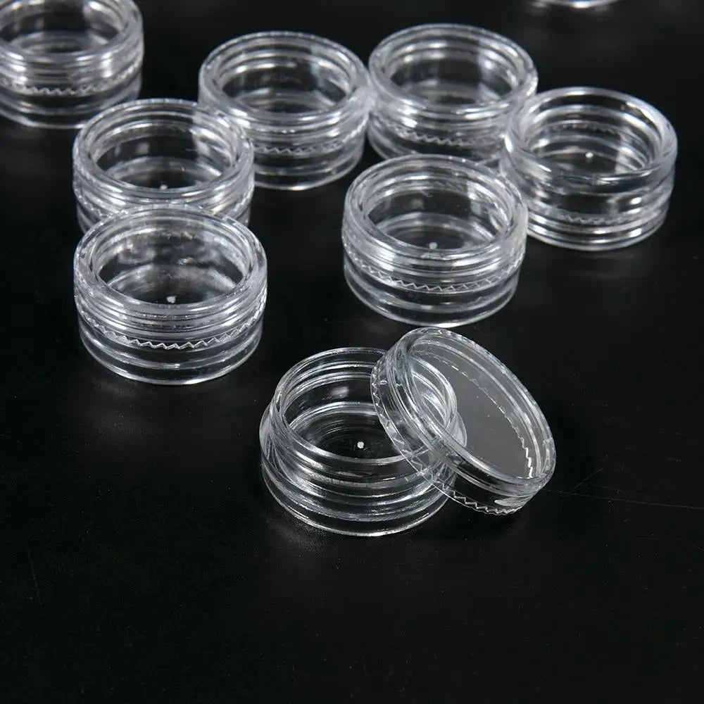 organisateur bijoux transparent pots rangement lisse moderne boîte coffret cadeau 10 50 100 pièces