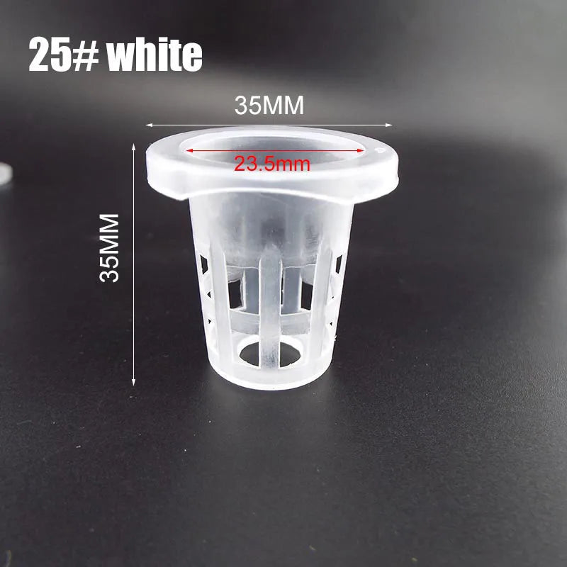 pot plante hydroponique maille plastique blanc noir culture sans sol pépinière