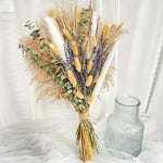 Bouquet fleurs séchées naturel varié rustique décoration maison anniversaire fêtes