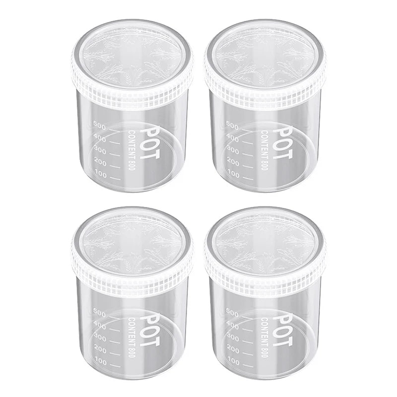 conteneur réfrigerateur transparent moderne 600ml 800ml 1000ml 1500ml scellé réutilisable sans motif