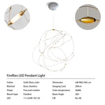 suspension lumineuse contemporaine filigrane doré led opalescente grande salle