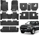 tapis sol voiture noir gris texturé moderne sportif antidérapant waterproof fixations trous complète set