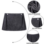 serviette toilette microfibre velours gris marron bleu blanc moderne poche élastique rapide absorption machine