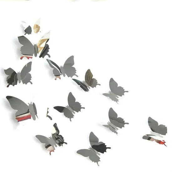 décoration murale papillons 3d autocollants différents minimaliste maison chambre enfants