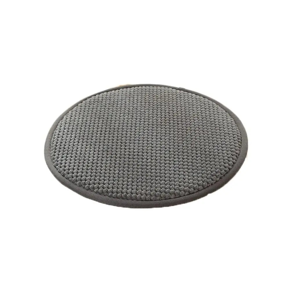 coussin tabouret rond solide mousse pu tissage points moderne couleur uni antidérapant