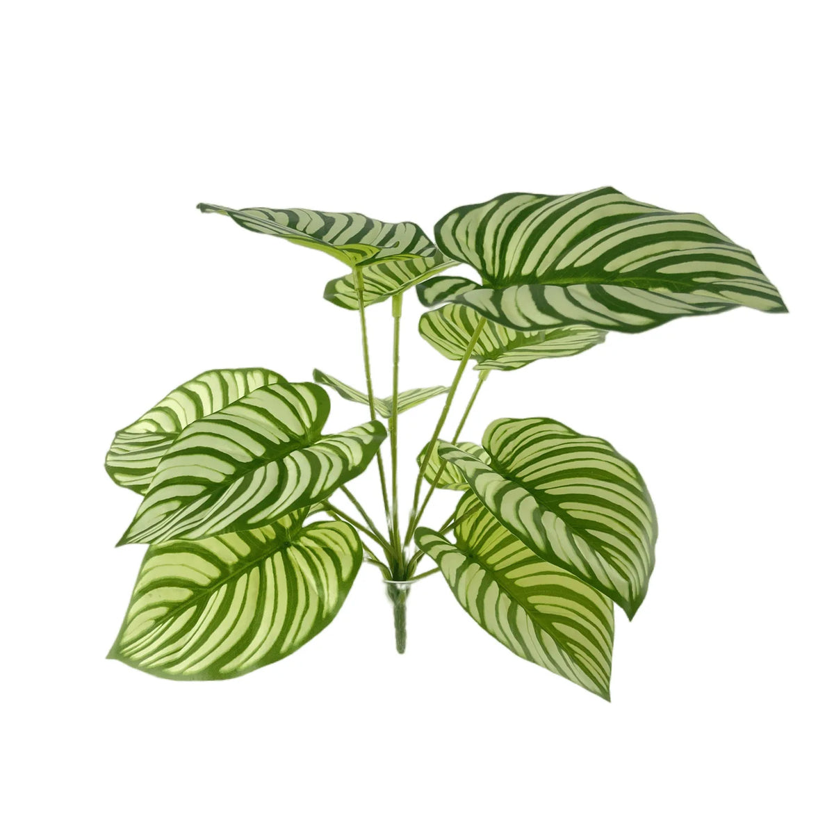 plante artificielle décorative feuilles vertes blanches rouges salon maison moderne naturel