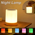 lampe table led rechargeable tactile blanc texture bois moderne minimaliste