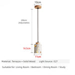 lampe suspendue moderne terrazzo pierre colorée blanc marron salon chambre restaurant étude cuisine hall