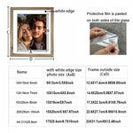 cadre photo bois naturel moderne blanc noir transparent verre protecteur 10x15cm 15x20cm A4