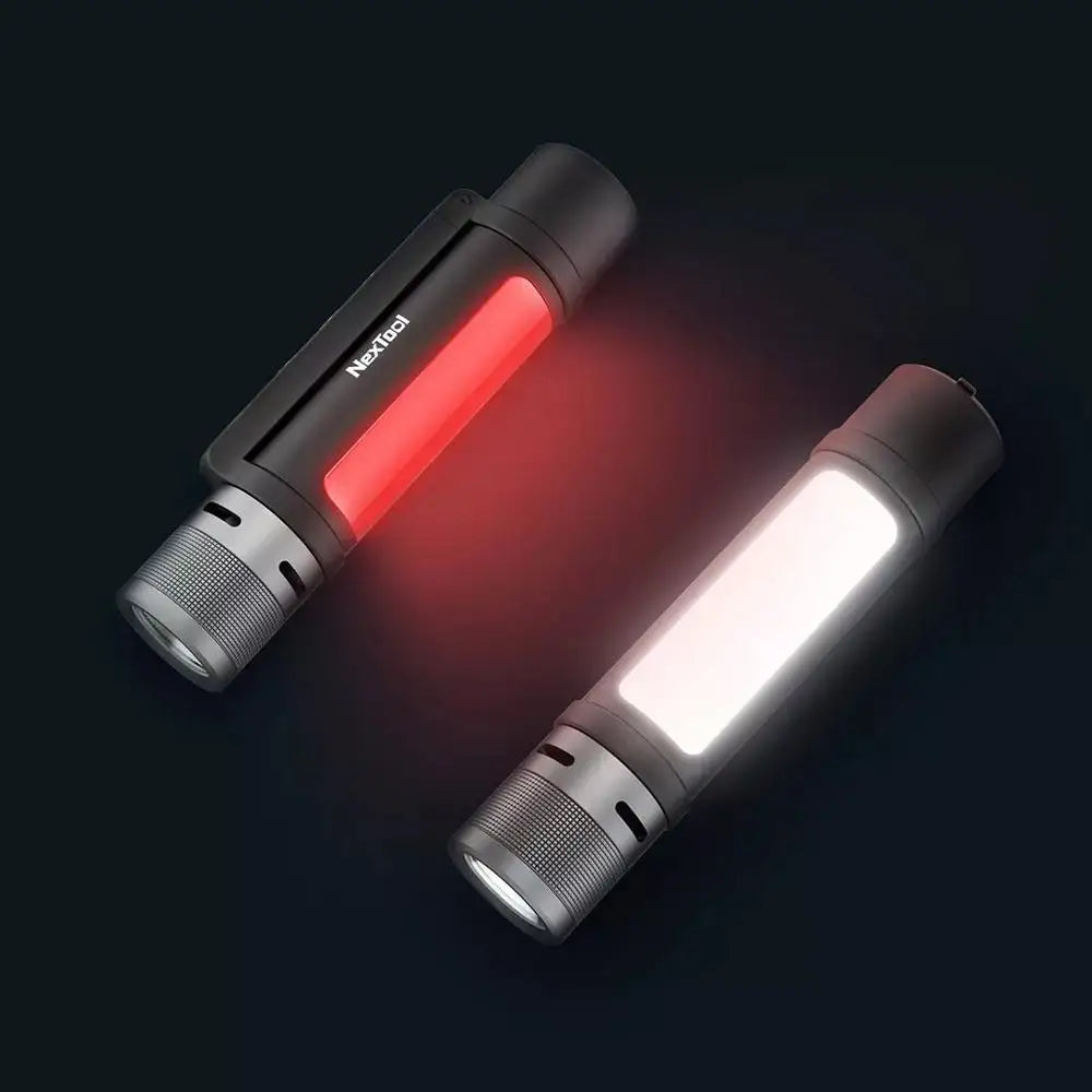 lampe poche led ultra lumineuse zoomable rechargeable alarme survie multifonctionnelle portable