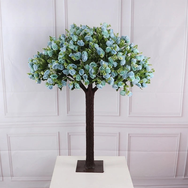 arbre artificiel fleurs naturel moderne minimaliste blanc rose violet rouge décoration extérieur anniversaire mariage