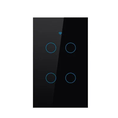 interrupteur tactile intelligent blanc moderne compatible wifi alexa google tuya led maison inteligente