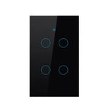 interrupteur tactile intelligent blanc moderne compatible wifi alexa google tuya led maison inteligente