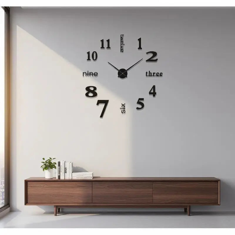 horloge murale moderne transparente ruban ballons adhésifs chambre enfants salonDecorationMuraleChiffresDoreRoseBlanc