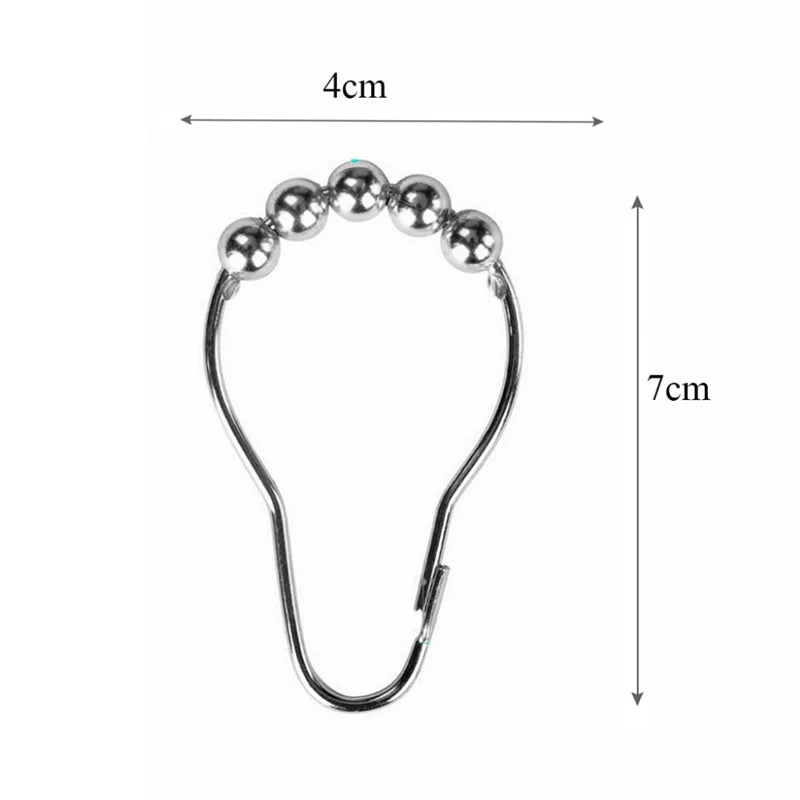 boucles rideau or noir blanc moderne adhésif set accessoire métal 12pcs visible track