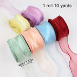 rubans polyester translucides moderne rouge rose beige vert bleu blanc 4cm enroulés decoration cadeaux