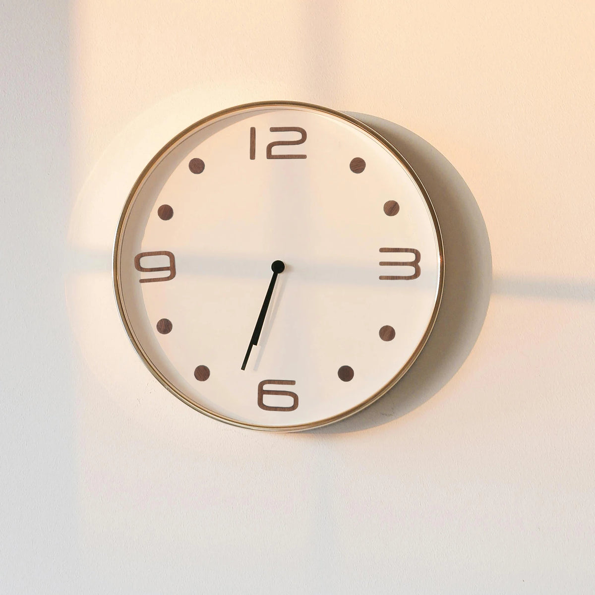 horloge murale moderne numéros bois arabes stickers autocollants minimaliste
