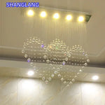 suspension lumineuse moderne coeur transparente salle manger chambre lumière chaude 3000K