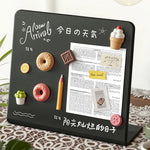 tableau magnétique noir cactus donuts moderne clips affichages notes minimaliste