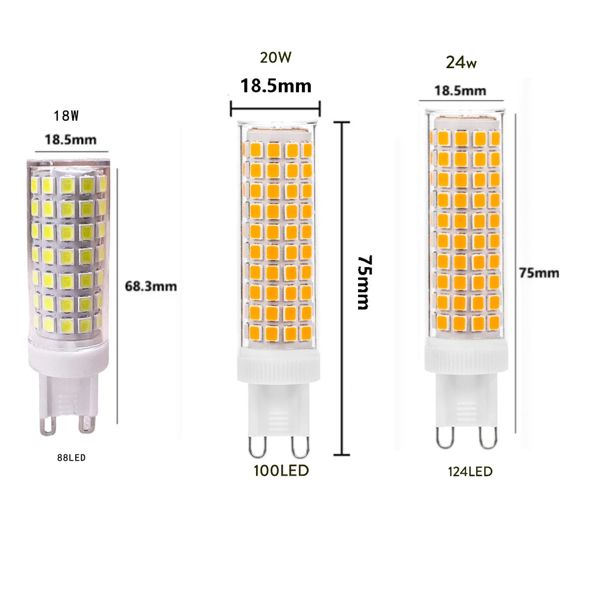 ampoule led g9 blanc moderne décoration lustre maison luminaire intérieur petit haute puissance