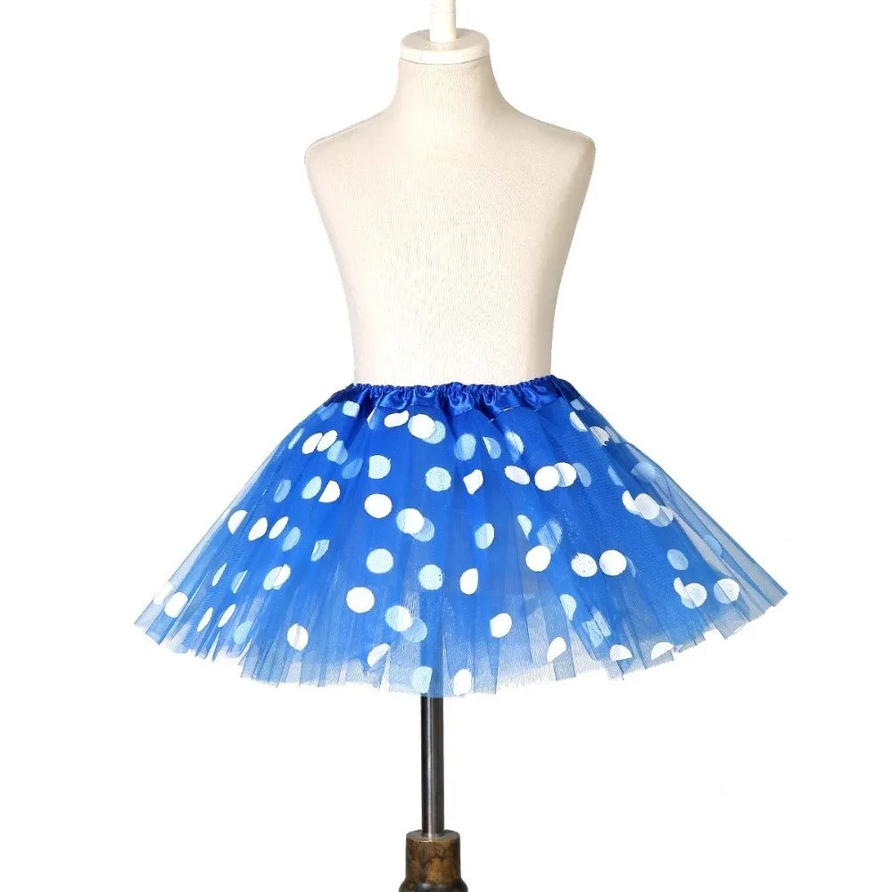 jupe tutu points classique couleur rose bleu orange violet translucide élastique femme junior été