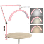 lampe maquillage blanc moderne clip support téléphone réglable éclairage guide inclusion