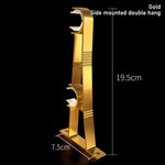 supports rideaux or blanc cuivre lisses modernes plaque fixation