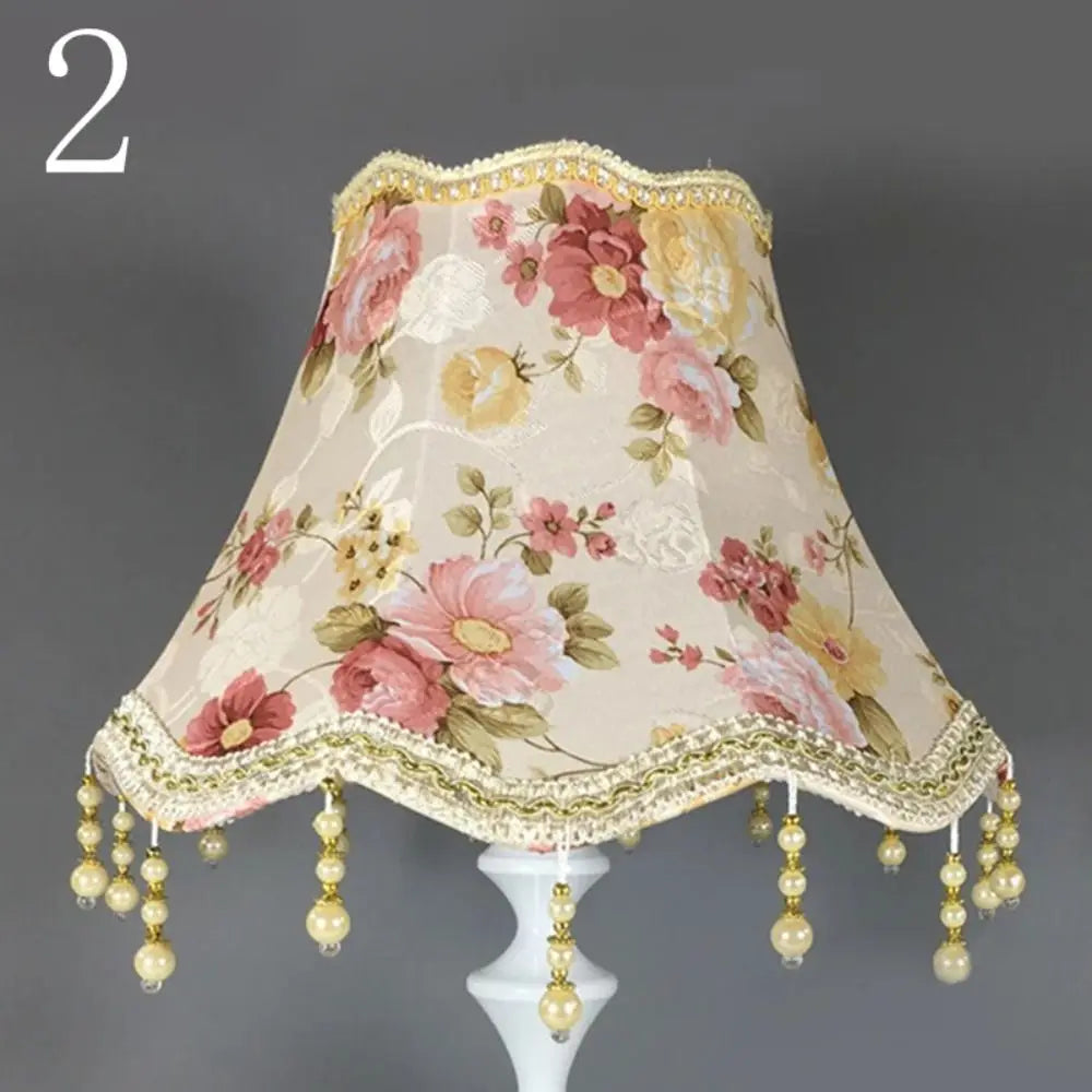 lumière led abatjour floral dorées shabbychic vintage beige rose verte