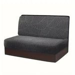 coussins canapé coton jacquard feuilles stylisées moderne gris clair marron foncé beige clair printemps